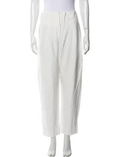 Pre-owned The Sei Wide Leg Pants In White
