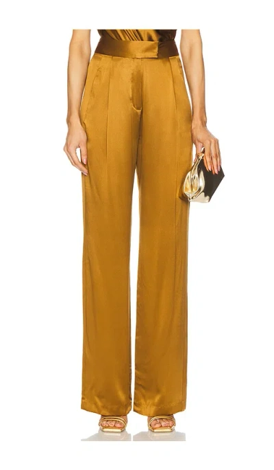 The Sei Wide Leg Trouser In 焦茶色