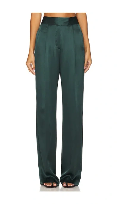 The Sei Wide Leg Trouser In Hunter