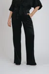 The Sei Wide Leg Trouser In Black