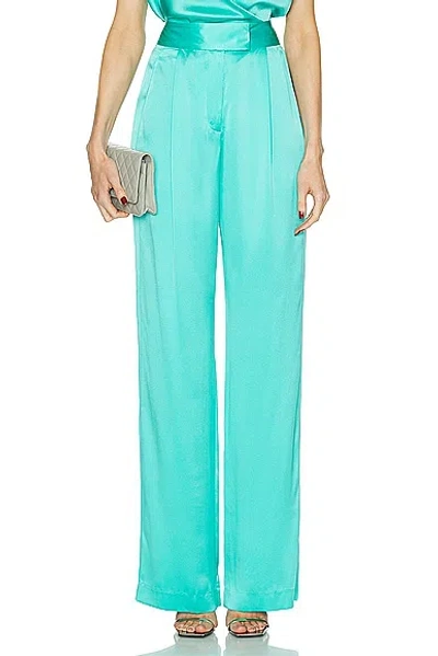 The Sei Wide Leg Trouser In Turquoise