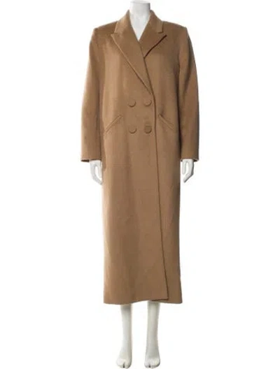 Pre-owned The Sei Wool Peacoat In Brown