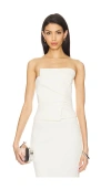 The Sei Wrap Bustier Top In Cream