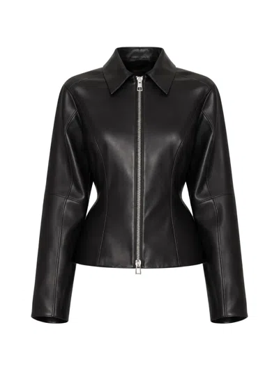 The Sei Zip-fastening Jacket In Black