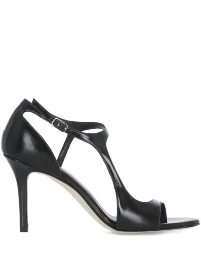 The Seller 100mm Ankle-strap Pumps In Black