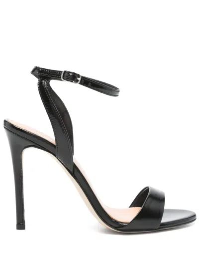 The Seller 110mm Leather Sandals In Black