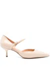 The Seller Pumps In Powder Patent Leather In Neutrals