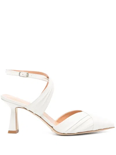 The Seller 80mm Leather Pumps In White