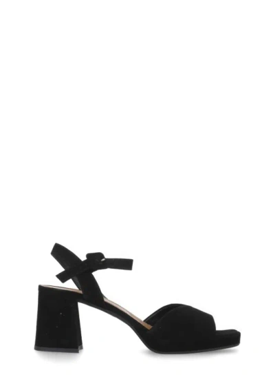 The Seller Black Suede Leather Heeled Shoes