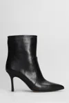 The Seller Texan Ankle Boots In Black Leather In Black