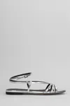 The Seller Flats In Silver Leather
