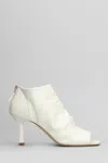 The Seller High Heels Ankle Boots In White Leather