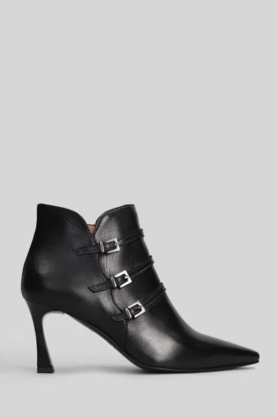 The Seller High Heels Ankle Boots In Black Leather