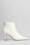 The Seller High Heels Ankle Boots In White Leather In White