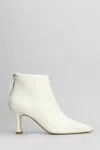 The Seller High Heels Ankle Boots In White Leather In White