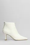 The Seller High Heels Ankle Boots In White Leather In White