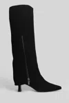 The Seller High Heels Boots In Black Suede In Black