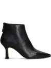 The Seller High Heels Ankle Boots In Black Leather In Black