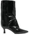 The Seller High Heels Boots In Black Leather In Black