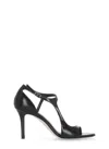 The Seller Black Leather Sandals In Multi