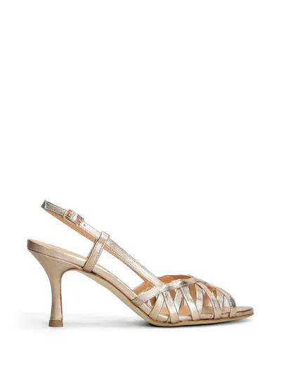 The Seller Metallic Cage-style Sandals In Gold