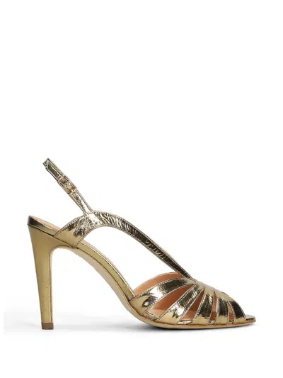 The Seller Metallic-effect Strappy Sandals In Gold