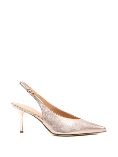 The Seller Pointed Slingback Pumps In Gold
