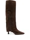 The Seller High Heels Boots In Dark Brown Suede In Brown
