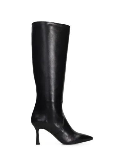 The Seller Pointed-toe Leather Boots In Black