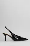 The Seller Pumps In Black Leather In Black