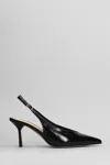 The Seller Pumps In Black Leather In Black