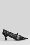 The Seller 50mm Pointed-toe Studded Pumps In Black