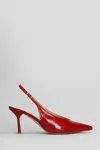 The Seller Pumps In Red Leather In Red
