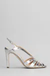 The Seller Sandals In Gunmetal Leather