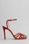 The Seller Sandals In Red Patent Leather In Red