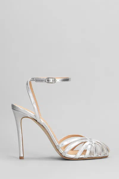 The Seller Sandals In Silver Leather