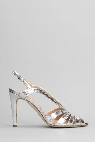 The Seller Sandals In Silver Leather