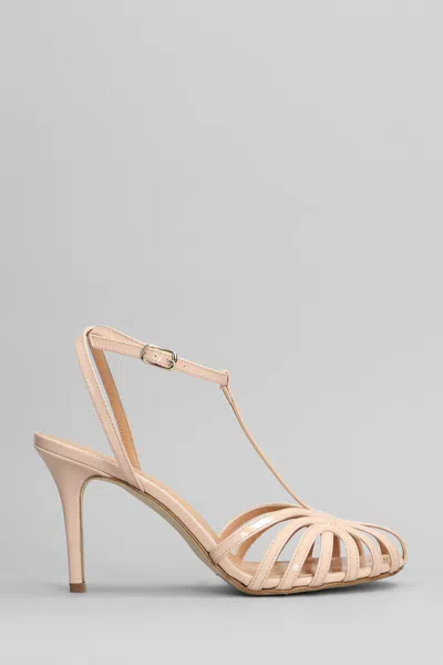 The Seller Sandals In Powder Patent Leather