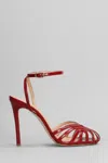 The Seller Sandals In Red Patent Leather In Red