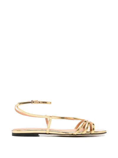The Seller Strappy Metallic Sandals