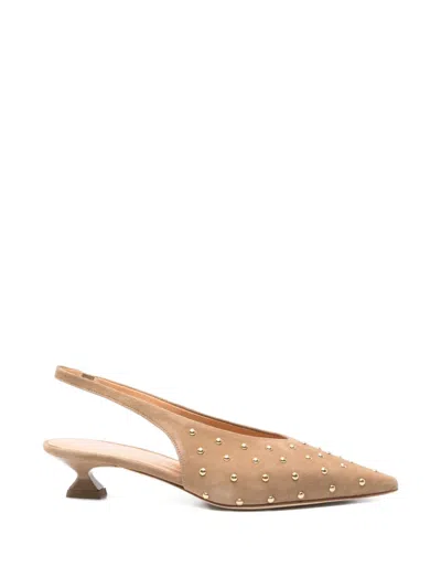The Seller Studded Slingback Pumps In Brown