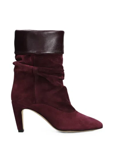 The Seller Suede Ankle Boots In Red
