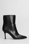 The Seller Texan Ankle Boots In Black Leather In Black