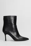 The Seller Texan Ankle Boots In Black Leather In Black