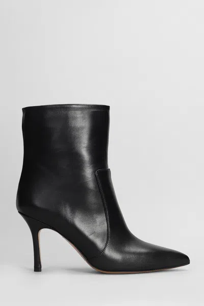 THE SELLER TEXAN ANKLE BOOTS IN BLACK LEATHER