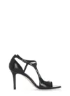 The Seller Black Leather Sandals In Multi