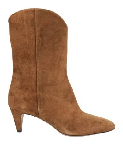 The Seller Woman Ankle Boots Camel Size 5 Leather In Brown