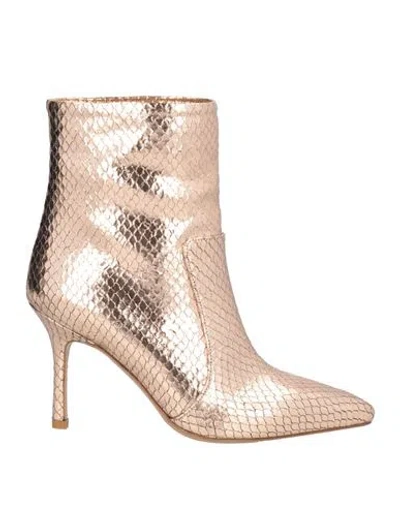 The Seller Woman Ankle Boots Copper Size 7 Leather In Orange