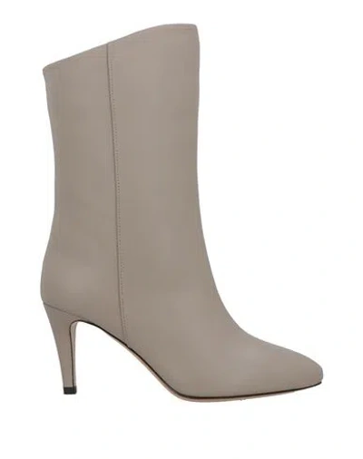 The Seller Woman Ankle Boots Light Grey Size 5 Leather In Gray