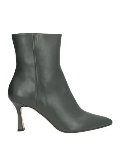 The Seller Woman Ankle Boots Military Green Size 9 Leather